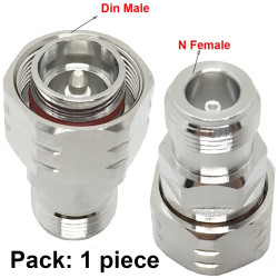 Adapter 7/16 DIN Male Plug Male to N Female jack RF connector straight M/F