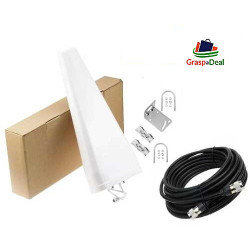 Long Range 5g/4g Outdoor 12dbi Lpda Antenna With 15 Meter RG-58  N Male to N Male Cable Assembly For Tp-link 4g Lte Wifi Router, Indoor Antenna