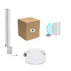 4G and 5G High Gain 18dbi Antenna Nework System for Village, Remote Area, City Outskirts, Basements Support All Network Cylindrical and Patch WiFi, POS, Fixed Landline Phone, Dongle