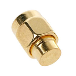 SMA Male 50 OHM 1w Brass RF Coaxial Matched Termination Dummy Load Connector Adapter (Gold Coated)