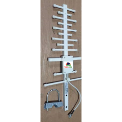 Wireless 3G/4G High Gain 13 dBi Outdoor Yagi Antenna with N Female Cable & Clamp for Routers