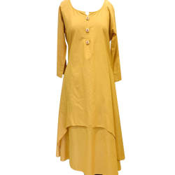 Cambric Cotton Tunic With Dupatta Set, For Women