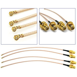 SMA Female to UFL (IPEX/IPX) Mini PCI to SMA Female Pigtail Antenna Wi-Fi RF Coaxial RG-178 Low Loss Cable-30cm / 300mm 1Pc.