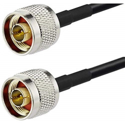 Cable 10 Mtr. LMR 400 RF Coaxial Cable with N-Male to N-Male Connector Low Loss Coaxial Extension Cable 50 Ohm for 3G/4G/5G/LTE/ADS-B/Ham/GPS/WiFi/RF Radio to Antenna