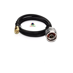 N Male to RP SMA Male Low Loss RG-58 Extension Coaxial Cable for 4G, 5G, LTE Router, GPS, Radio-1 Meter