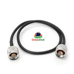 N Male to N Male Connectors with  Low Loss Coaxial Cable RG58  for Outdoor/Indoor Usage (2 Meter or 6.5 Feet)