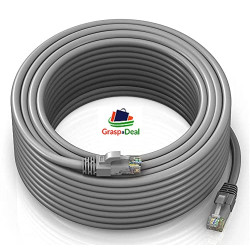 Cat6 Ethernet Patch Cable, 30 Meter High Speed 550MHZ / 1000 mbps Speed UTP LAN Cable for Network, Internet RJ45 LAN Wire, Computer,Modem, Router
