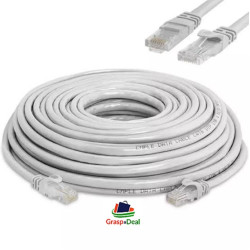 Cat6 Ethernet Patch Cable, 20 Meter High Speed 550MHZ / 1000 mbps Speed UTP LAN Cable for Network, Internet RJ45 LAN Wire, Computer,Modem, Router