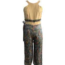 Contemporary Design Indo-Western Silk Jumpsuit For Women 