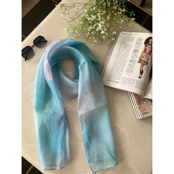 Women's Tissue Fabric Printed Long Scarf, Soft, Lightweight & Comfortable 