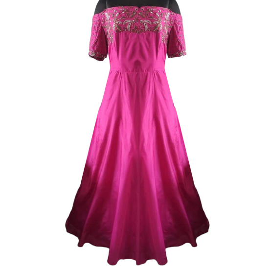 Buy Princessy Pink Gown Online in India @Mohey - Indo Western for Women