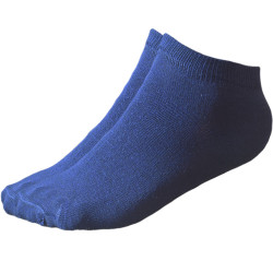 TP Kart, Navy Blue Cotton Ankle Socks for Men and Women - Free Size, Solid, Pack of 2 | Size UK 4 - UK 10