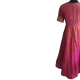 Pink Banarasi Silk Long Kurti For Women