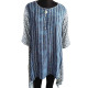 Fancy Indo-Western Straight Blue Printed Dress For Summers, Sizes - S, M, L, XL