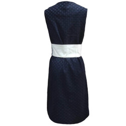 Unique Cut Sleeves Blue Woolen Dress For Women, Contemporary Fits