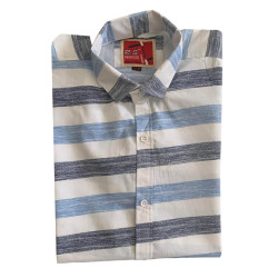 Casual Regular Fit Stripes Full Sleeve Formal Shirt For Men, Summer Fits