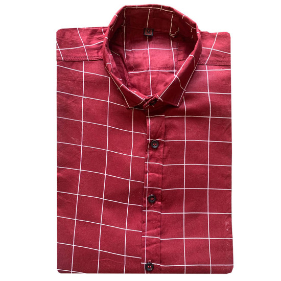 Regular Fit Checks / Lines Formal Shirt For Men, Summer Fits