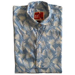 Casual Regular Fit Leaves Printed Cool Shirt For Men, Summer Fits