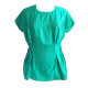 Sea Green Satin Elegant Top/Blouse For Women, Sizes - S, M, L, XL