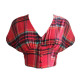 Red Checks Short Summer Top For Women, Casual Summer Fits
