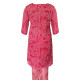 Pink Floral Printed Stitched Kota Doria Kurti With Straight Pants, Kurti Set For Women (Set Of 2)