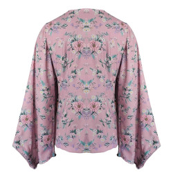 Floral Pink - Summer Cool Printed Fabric Top / Blouse For Women, Summer Fits