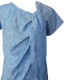 The Linen Story - Zenith Blue Linen Blouse / Top For Women, Summer Fits