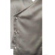 Grey Symphony - Overlapping Satin Blouse For Women, Summer Fits, Summer Tops For Women