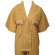 The Linen Story - Dull Yellow Linen Top & Pant Set, Linen Co-ord Set For Women