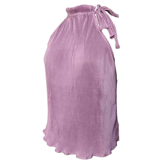 Dream Halter - Lavender Halter Neck Sleeveless Top For Women, Stunning Summer Fits