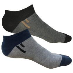 TP Kart, Unisex Ankle Length Cotton Socks- Pack of 2 | Dark Grey, Light Grey | Fits till size UK 8