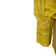 Lemon Yellow Satin Shirt With Bishop Sleeves, Summer Fits For Women