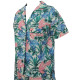 Multicoloured Leaves Printed Cotton Night Suit, Shirt & Shorts Set, Night Wear For Women