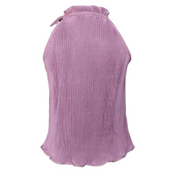 Purple Halter Neck Sleeveless Top For Women, Stunning Summer Fits