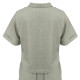 The Linen Story - Casual Green Top & Shorts Sets, Linen Co-ord Set For Women