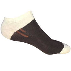 TP Kart, Unisex Ankle Length Cotton Socks- Pack of 2 | Dark grey, Dark brown | Fits till size UK 8