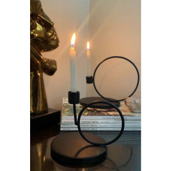 Circular Ring Candle Stands, Geometric Candle Holders, Home Decor, Set Of 2