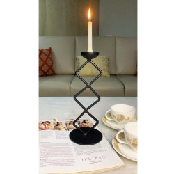 Unique Criss-Cross Design Decorative Candle Stand/Candle Holder, Home Decor