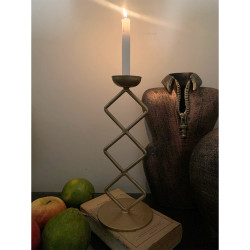 Unique Criss-Cross Design Decorative Candle Stand/Candle Holder, Home Decor