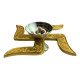 Brass Swastik Diya For Pooja, Diwali Decoration, Satya Brass Diya, Akhand Diya 