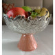 Decorative Aluminium Bowl With Resin Base for Fruits, Dry Fruit & Snacks (Medium)
