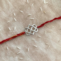 A Silver Eternal Connection Moli Rakhi For Brother