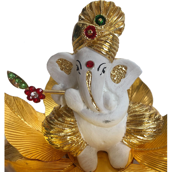 Ganesha Ganpati Idol Gift Pack Statue 4"- White