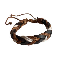 Multi-Layer Braided European Style Bracelet / Wristband For Men