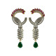 Combo Of Kota Doria Kurta With Dupatta & Matching Accessory (Traditional Dangler Earrings)