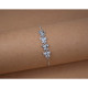 925 Sterling Silver (Rhodium Plated) Sleek Butterfly Bracelet With AD / Zircon For Women