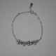 925 Sterling Silver (Rhodium Plated) Sleek Butterfly Bracelet With AD / Zircon For Women