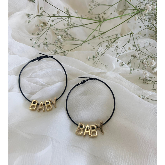 Buy Moda Accessories Stylish Big Circle Golden Hoop Earrings For Girls   Women Rose Gold online  Looksgudin