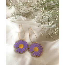 Cute Unique Daisy Sunflower Skin Friendly Drop/Dangler Earrings For Women