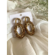 Stylish Sparkling Golden Dangler/Drop Earrings For Women/Girls